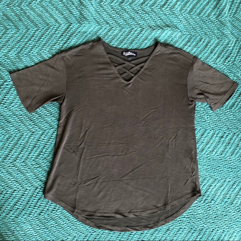 Freshman Girls Large 12/14 Jersey Top Gray